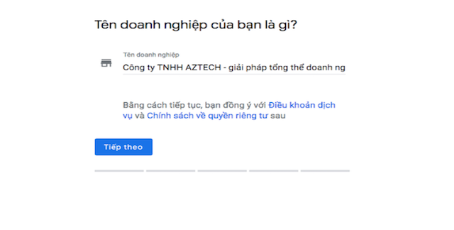 Đưa doanh nghiệp lên Google map, nhập tên doanh nghiệp