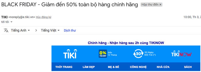 mẹo tiếp thị email